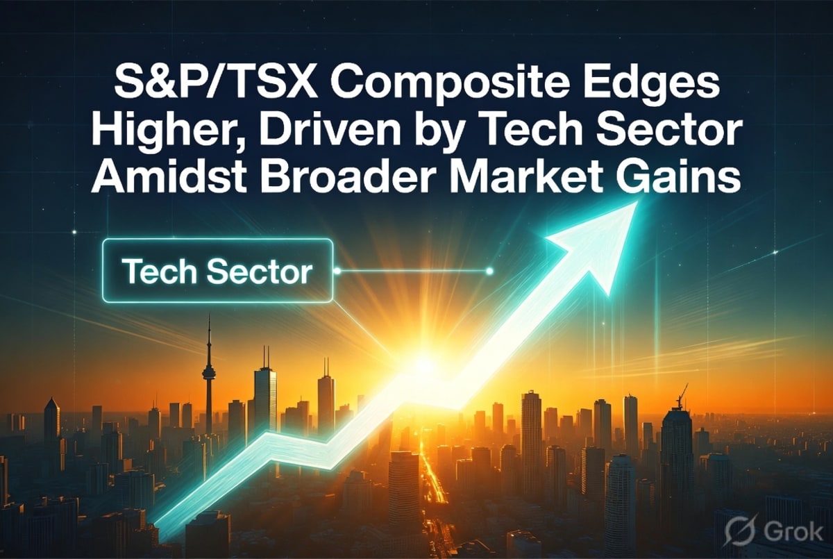 S&P/TSX Composite Edges Higher, Driven by Tech Sector Amidst Broader Market Gains