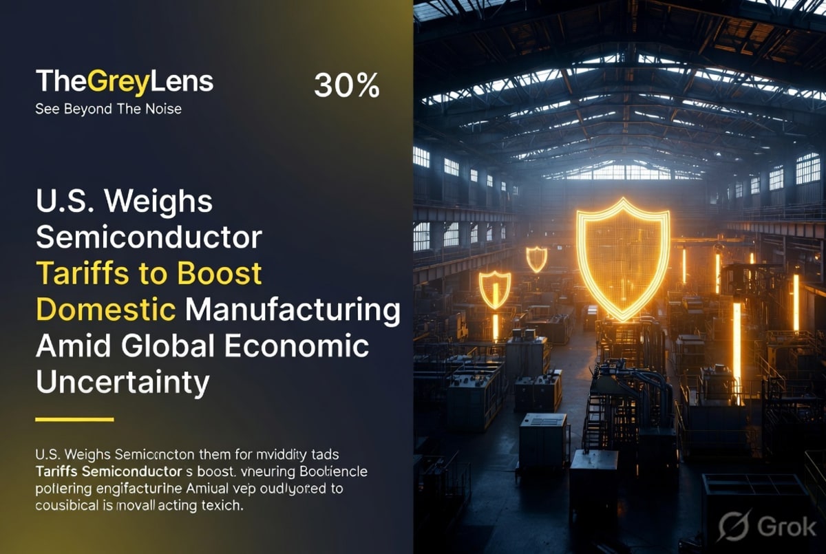 U.S. Weighs Semiconductor Tariffs to Boost Domestic Manufacturing Amid Global Economic Uncertainty