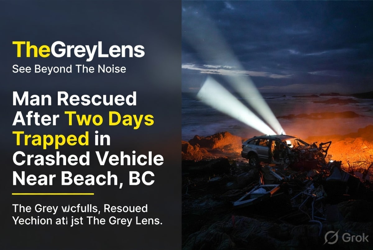 Man Rescued After Two Days Trapped in Crashed Vehicle Near Chase, BC