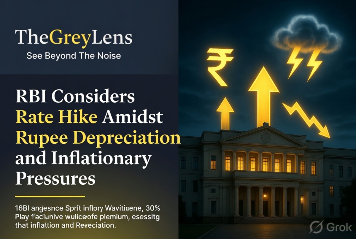 RBI Considers Rate Hike Amidst Rupee Depreciation and Inflationary Pressures