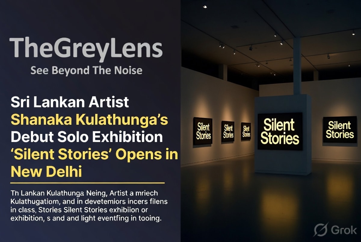Sri Lankan Artist Shanaka Kulathunga's Debut Solo Exhibition 'Silent Stories' Opens in New Delhi