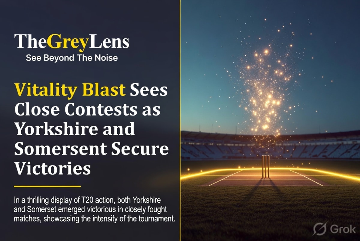 Vitality Blast Sees Close Contests as Yorkshire and Somerset Secure Victories