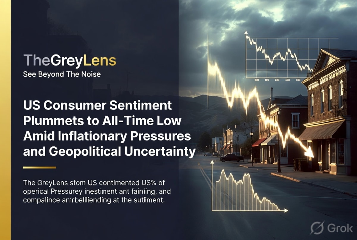 US Consumer Sentiment Plummets to All-Time Low Amid Inflationary Pressures and Geopolitical Uncertainty
