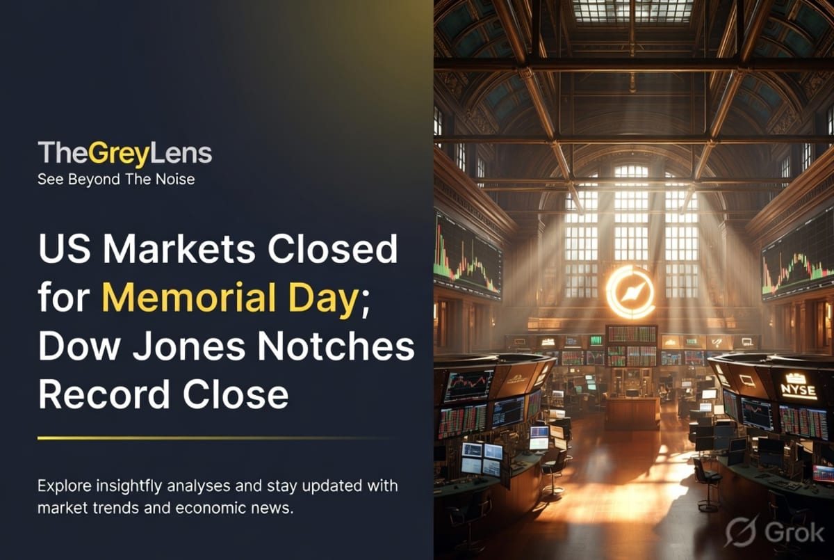 US Markets Closed for Memorial Day; Dow Jones Notches Record Close