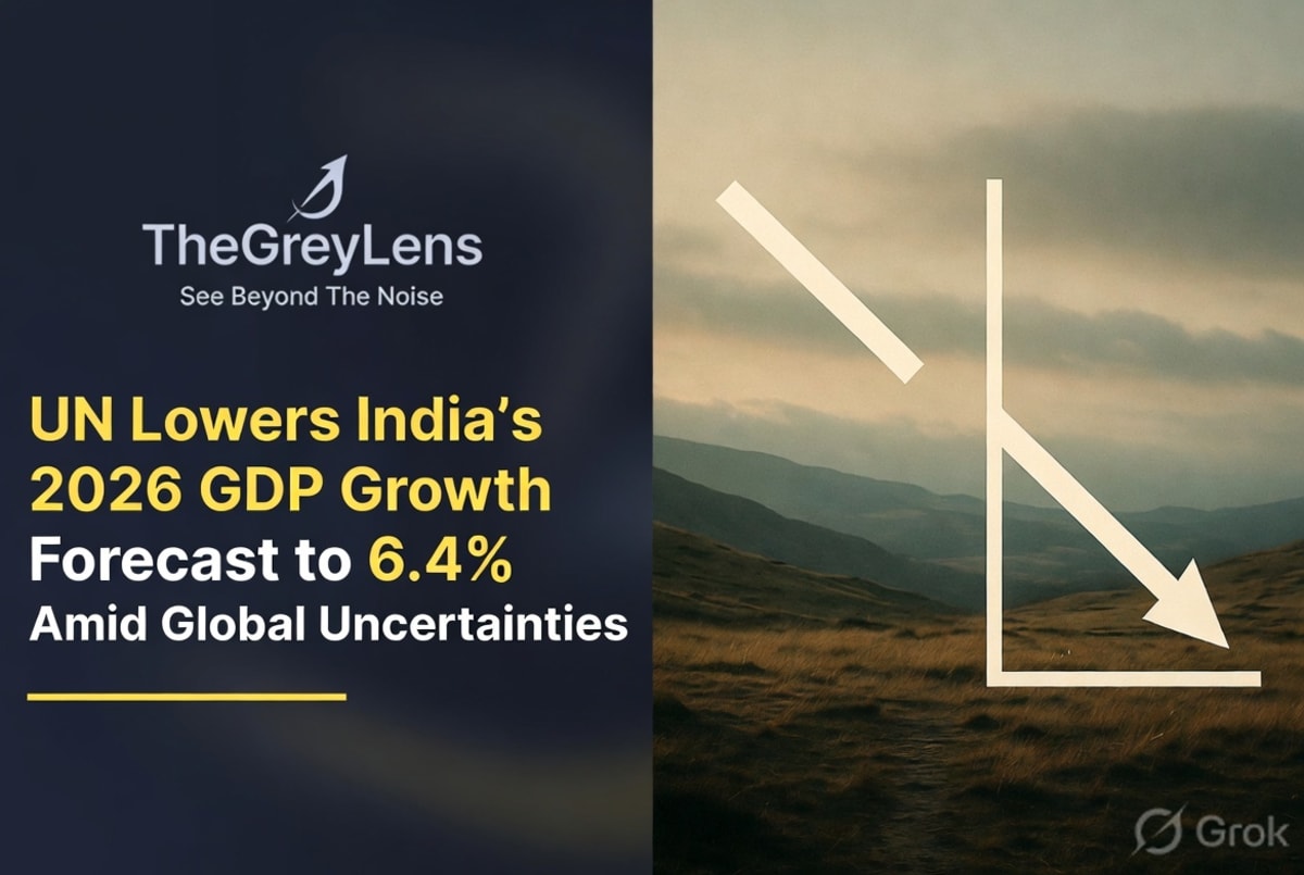 UN Lowers India's 2026 GDP Growth Forecast to 6.4% Amid Global Uncertainties