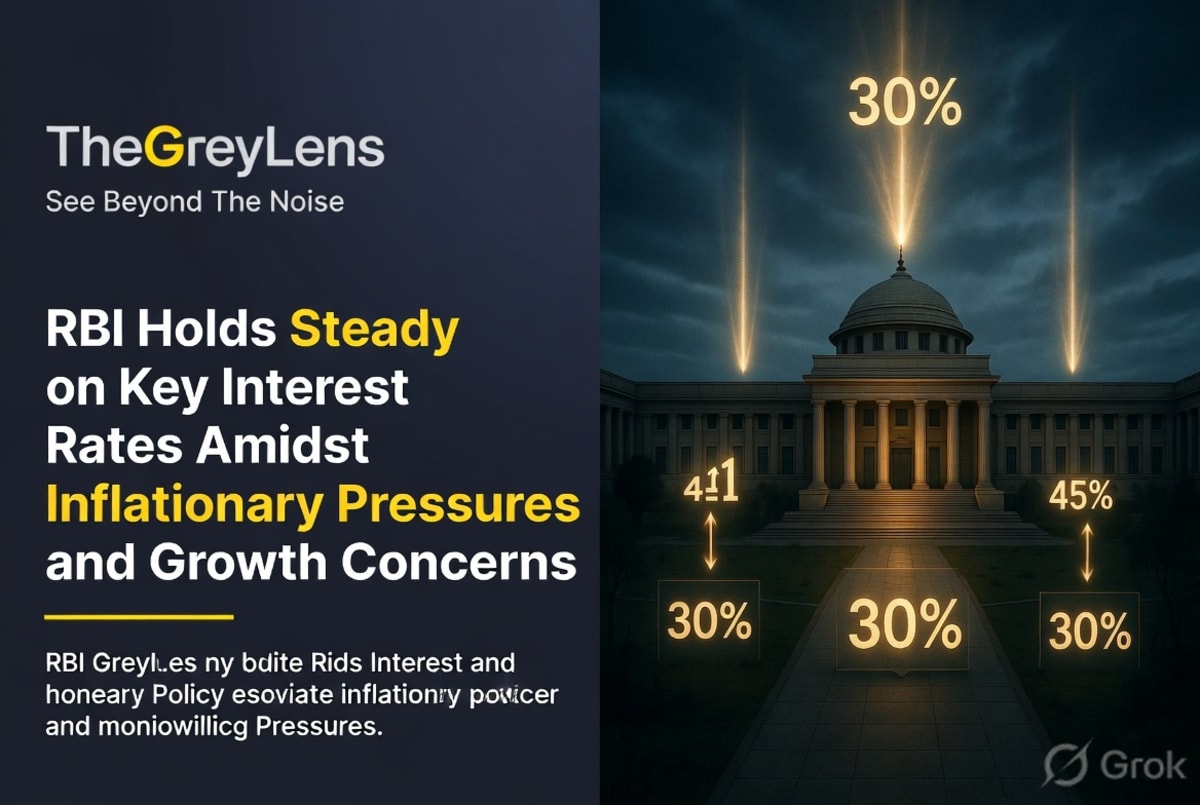 RBI Holds Steady on Key Interest Rates Amidst Inflationary Pressures and Growth Concerns
