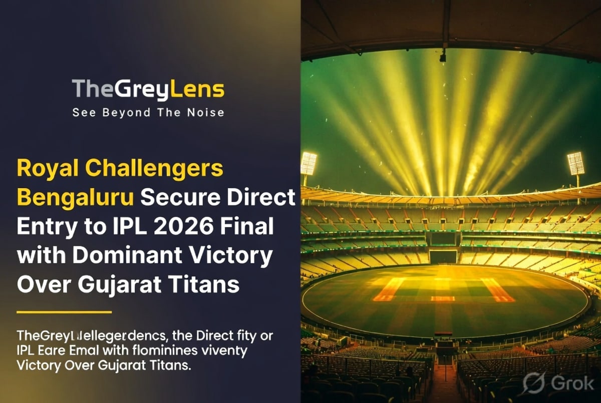 Royal Challengers Bengaluru Secure Direct Entry to IPL 2026 Final with Dominant Victory Over Gujarat Titans