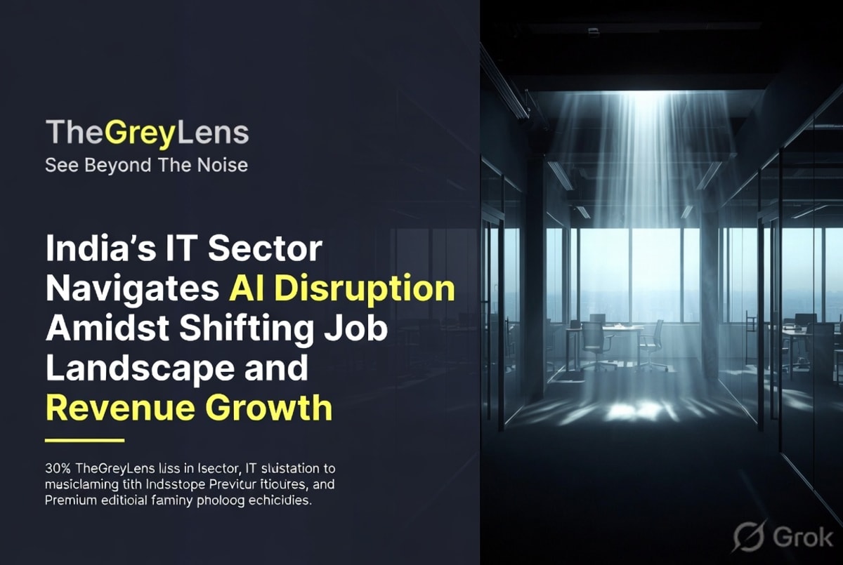 India's IT Sector Navigates AI Disruption Amidst Shifting Job Landscape and Revenue Growth