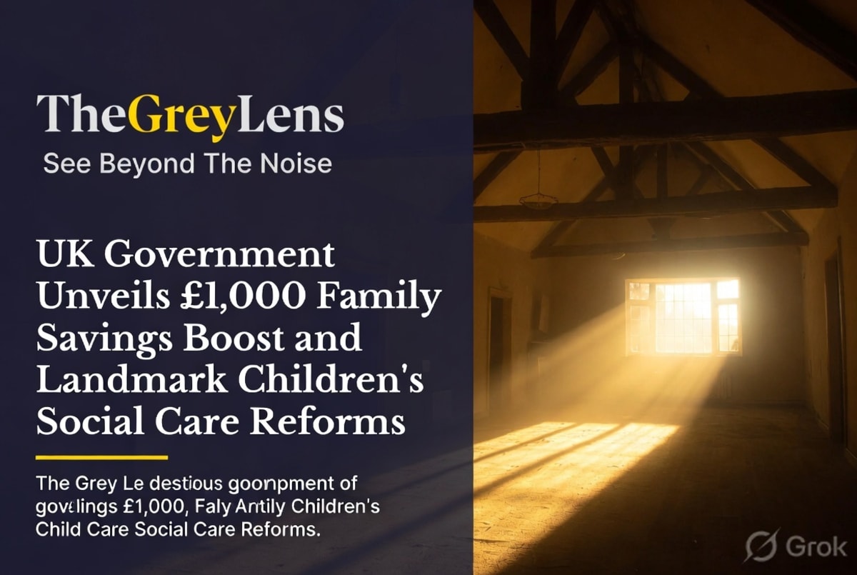 UK Government Unveils £1,000 Family Savings Boost and Landmark Children's Social Care Reforms