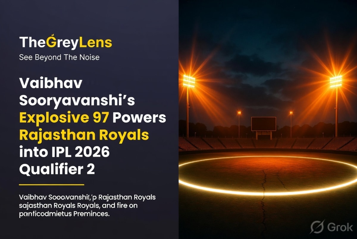 Vaibhav Sooryavanshi's Explosive 97 Powers Rajasthan Royals into IPL 2026 Qualifier 2