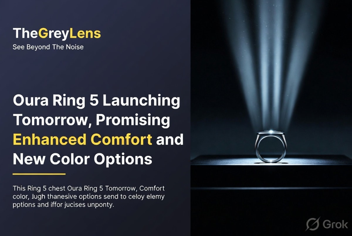 Oura Ring 5 Launching Tomorrow, Promising Enhanced Comfort and New Color Options