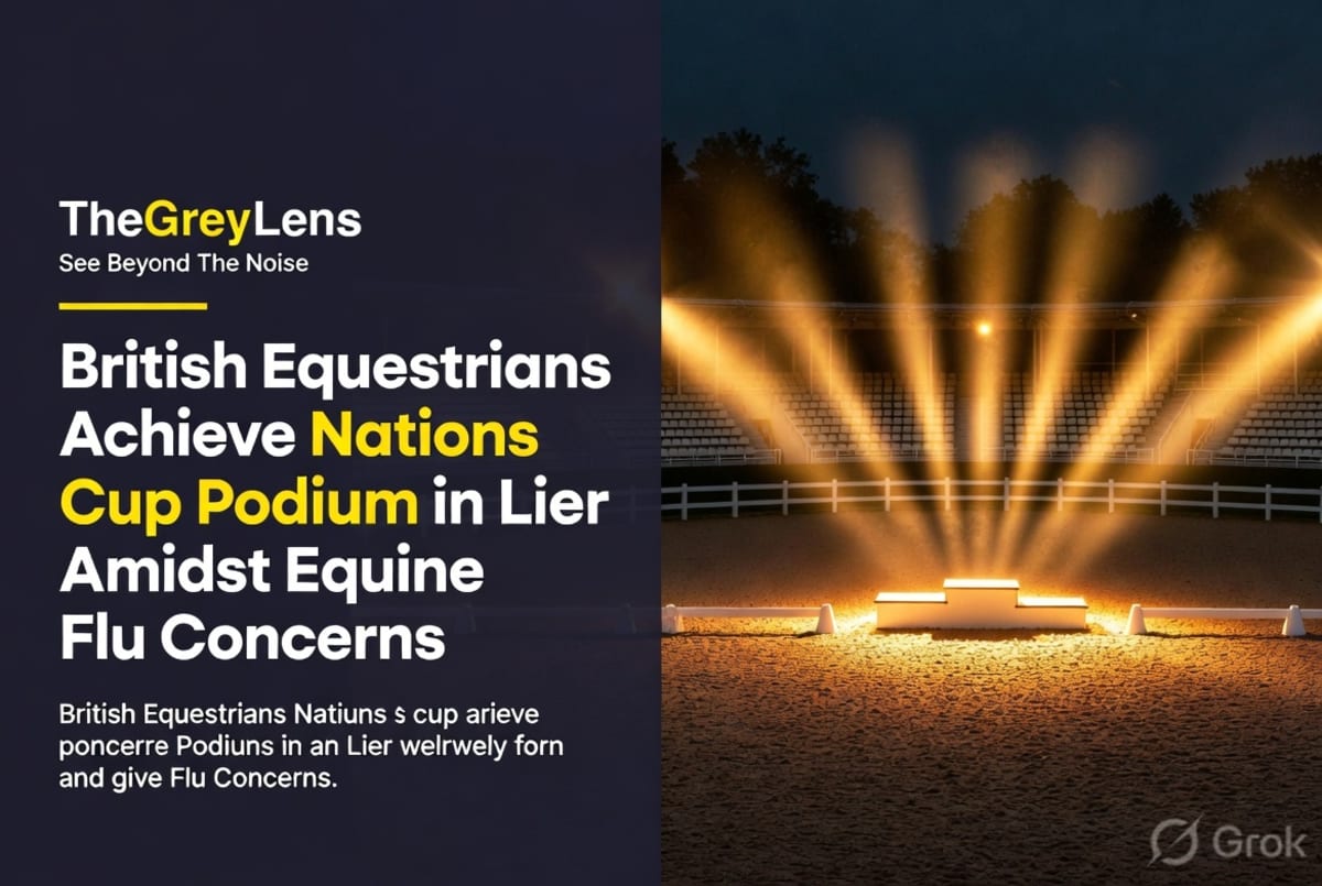 British Equestrians Achieve Nations Cup Podium in Lier Amidst Equine Flu Concerns