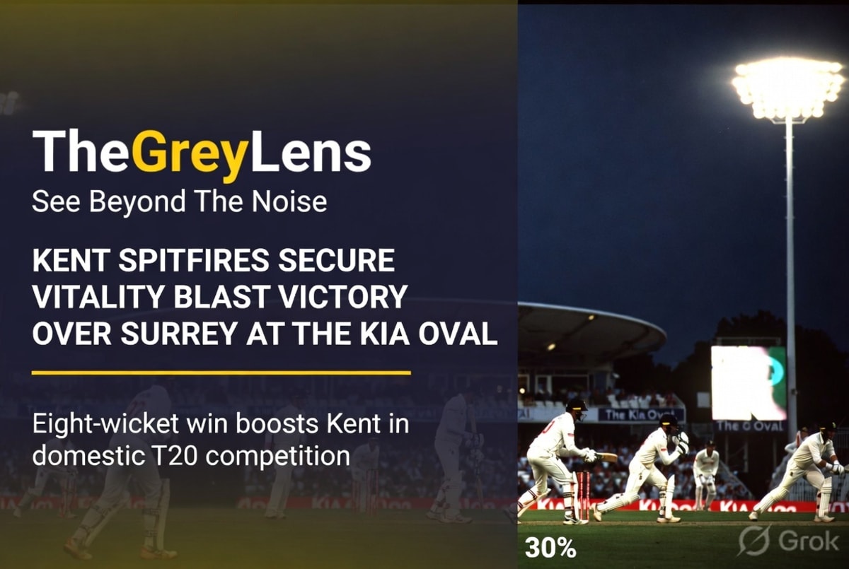 Kent Spitfires Secure Vitality Blast Victory Over Surrey at the Kia Oval