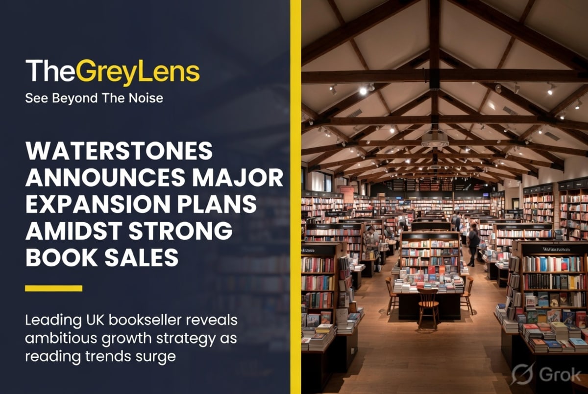 Waterstones Announces Major Expansion Plans Amidst Strong Book Sales