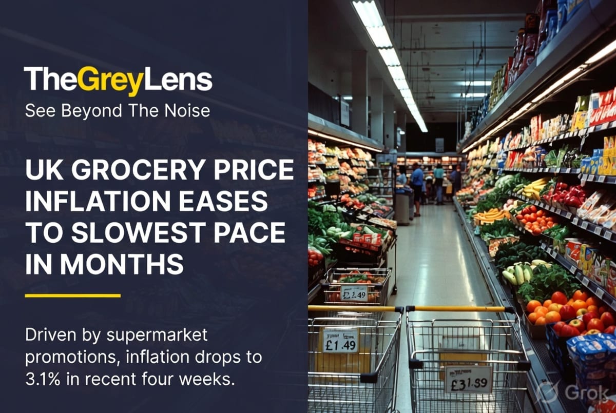 UK Grocery Price Inflation Eases to Slowest Pace in Months, Driven by Promotions