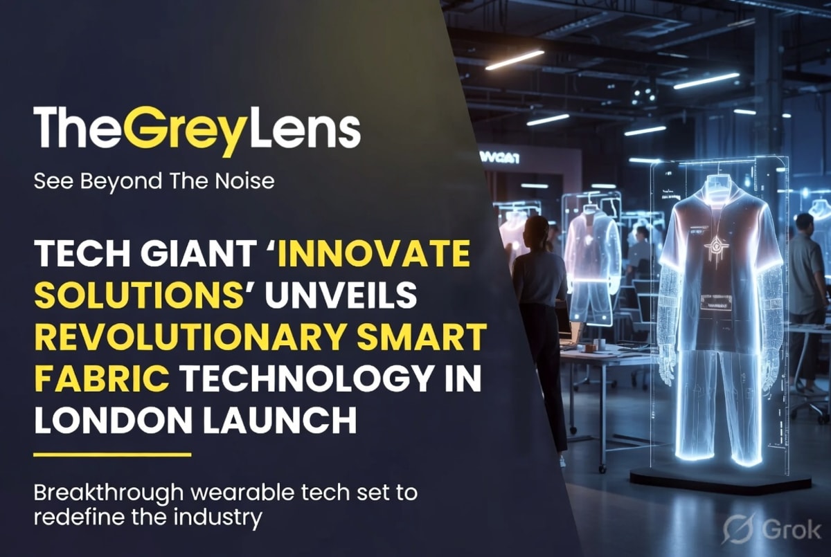 Tech Giant 'Innovate Solutions' Unveils Revolutionary Smart Fabric Technology in London Launch