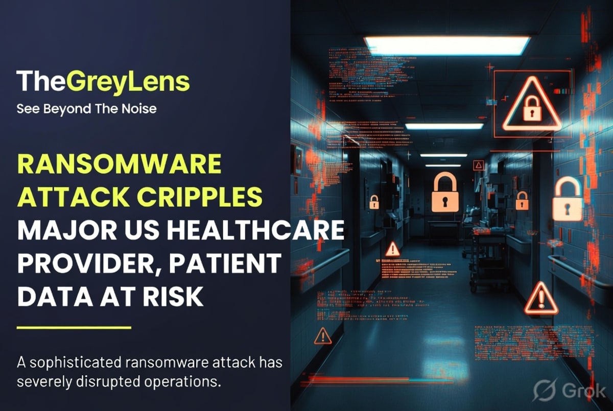Ransomware Attack Cripples Major US Healthcare Provider, Patient Data at Risk