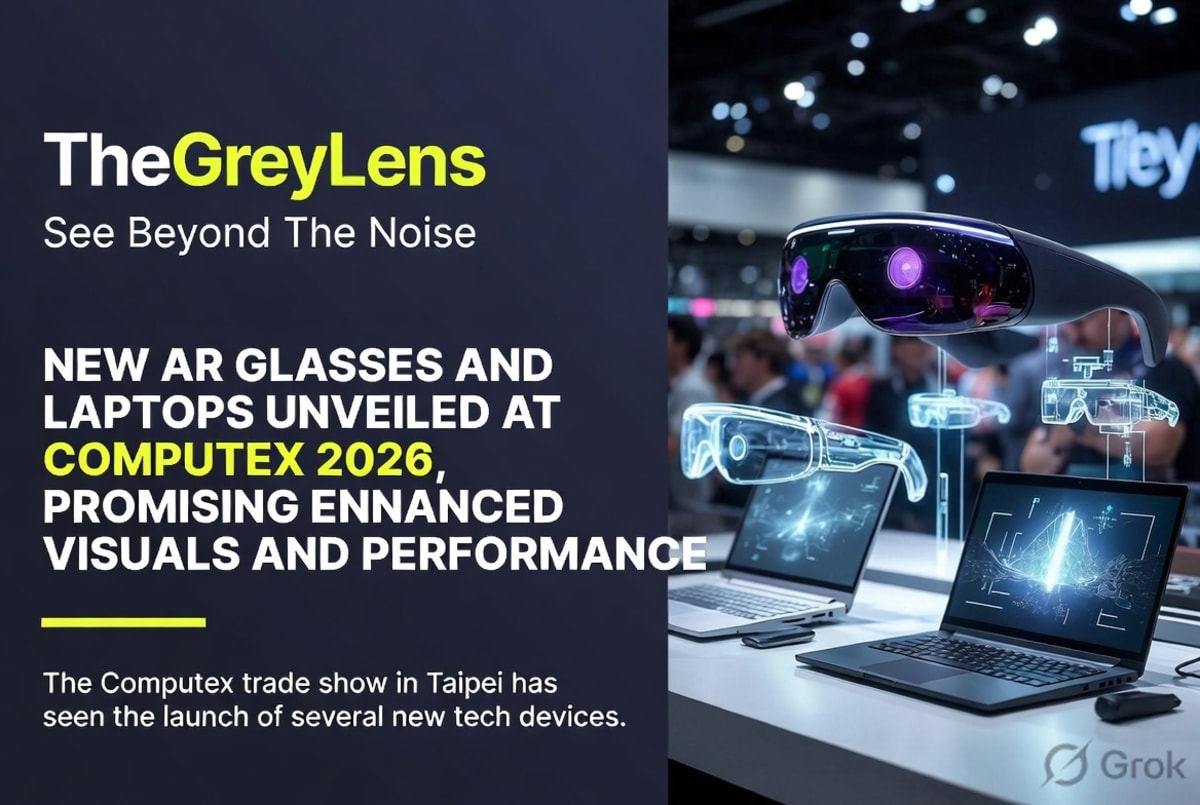 New AR Glasses and Laptops Unveiled at Computex 2026, Promising Enhanced Visuals and Performance
