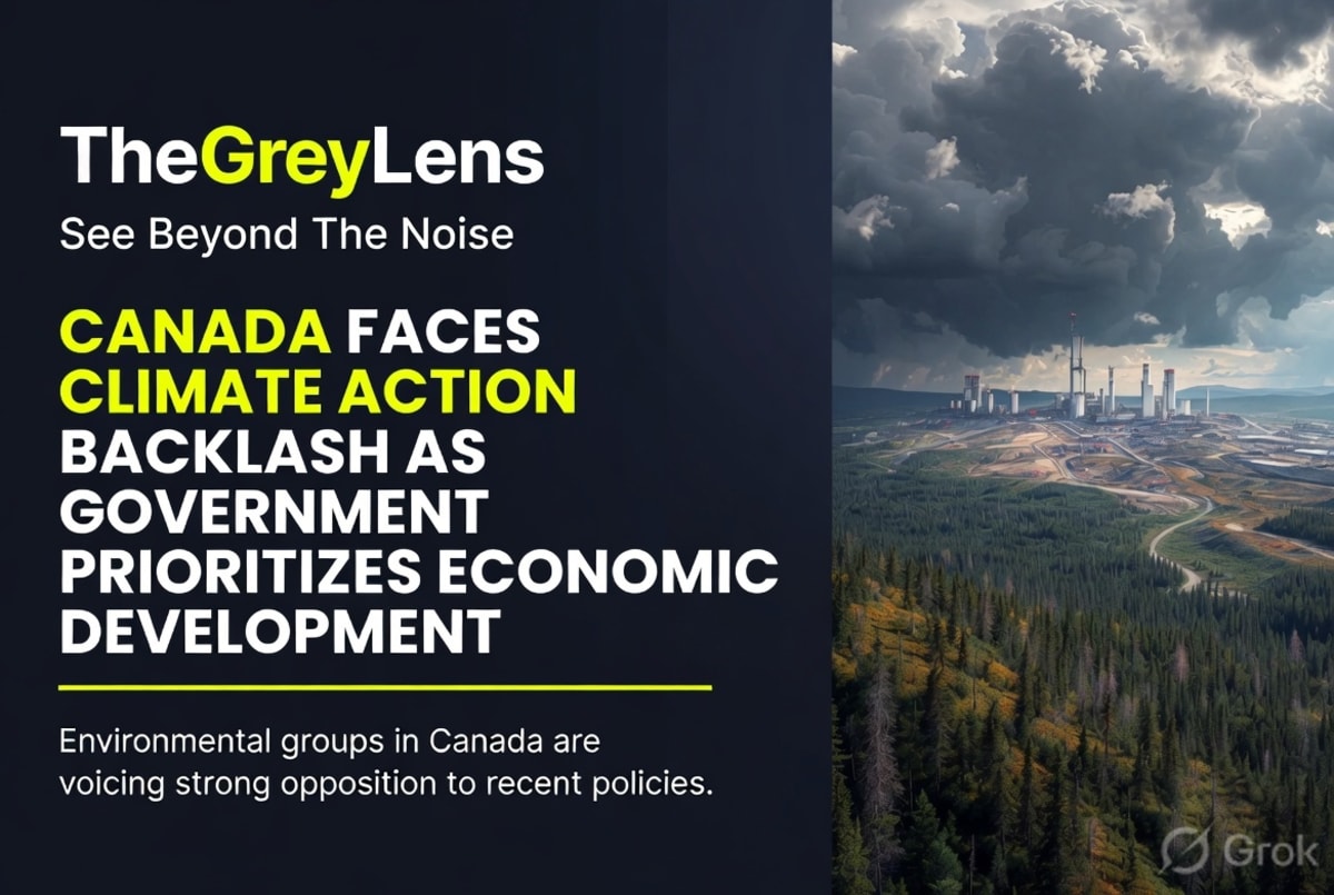 Canada Faces Climate Action Backlash as Government Prioritizes Economic Development