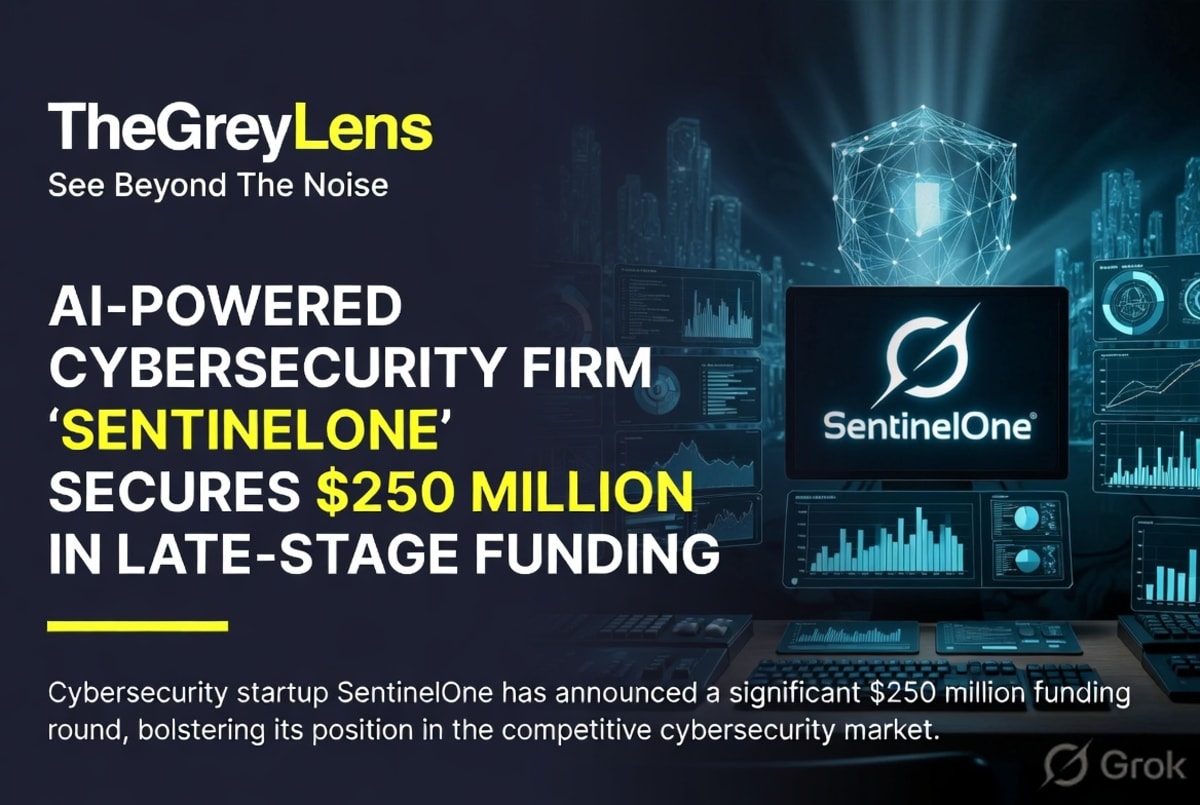 AI-Powered Cybersecurity Firm 'SentinelOne' Secures $250 Million in Late-Stage Funding