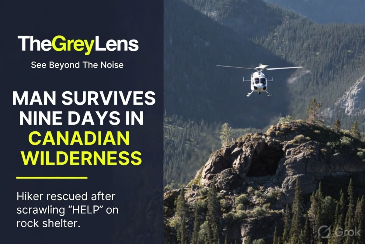 Man Survives Nine Days in Canadian Wilderness After Scrawling 'HELP' on Rock Shelter