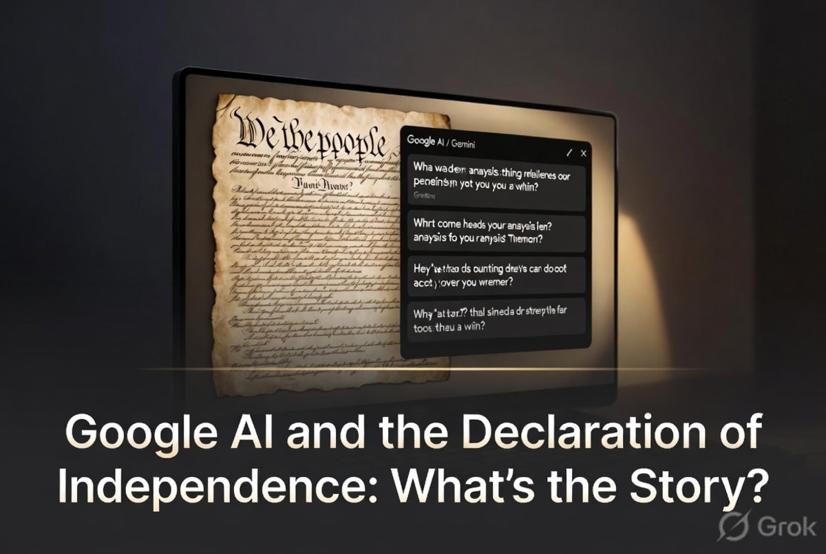 Google AI and the Declaration of Independence: What's the Story?