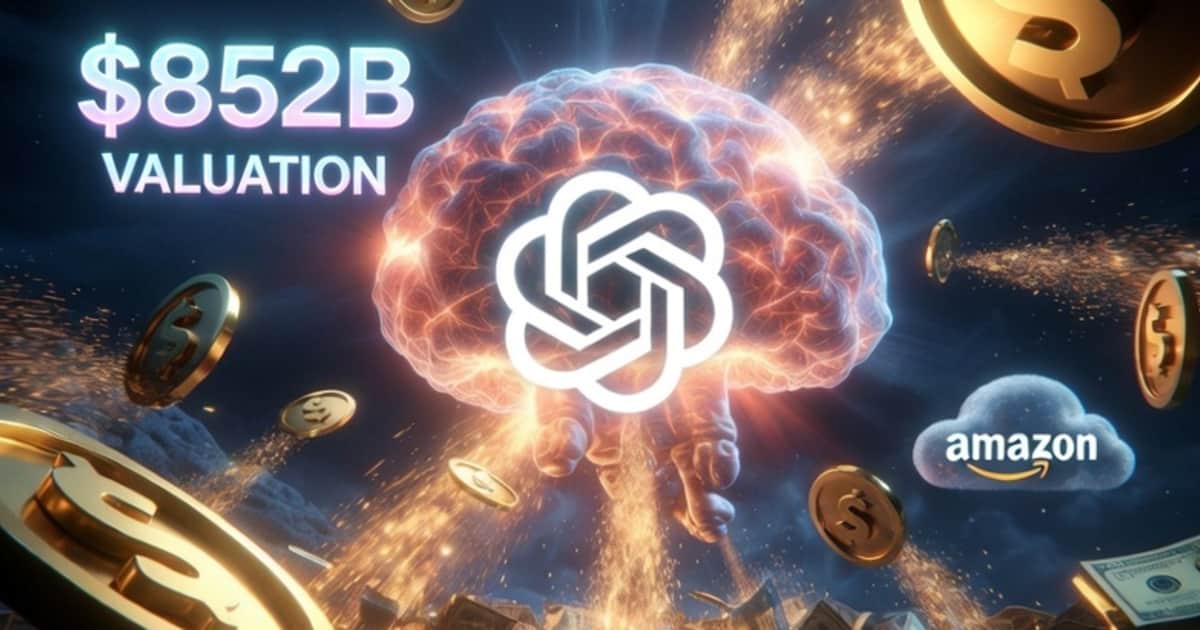 OpenAI Secures Landmark $122B Funding Round, Valued at $852B