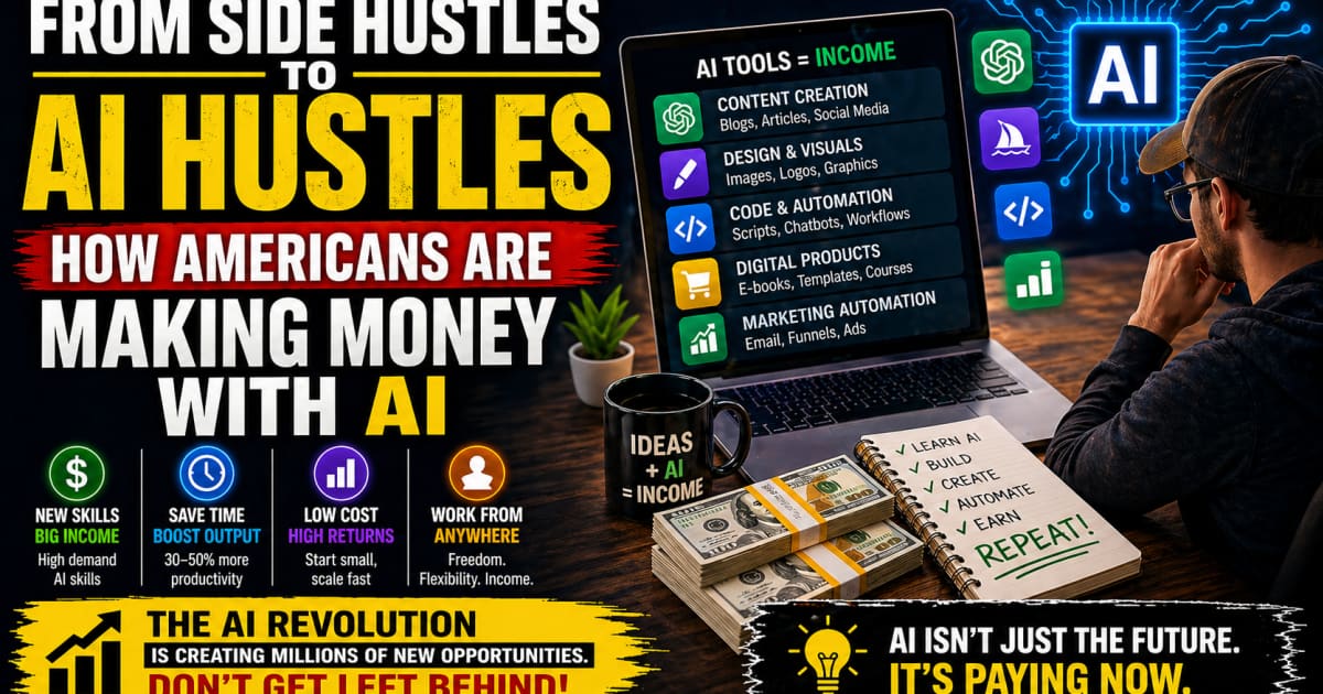 From Side Hustles to AI Hustles: How Americans Are Making Money With Artificial Intelligence