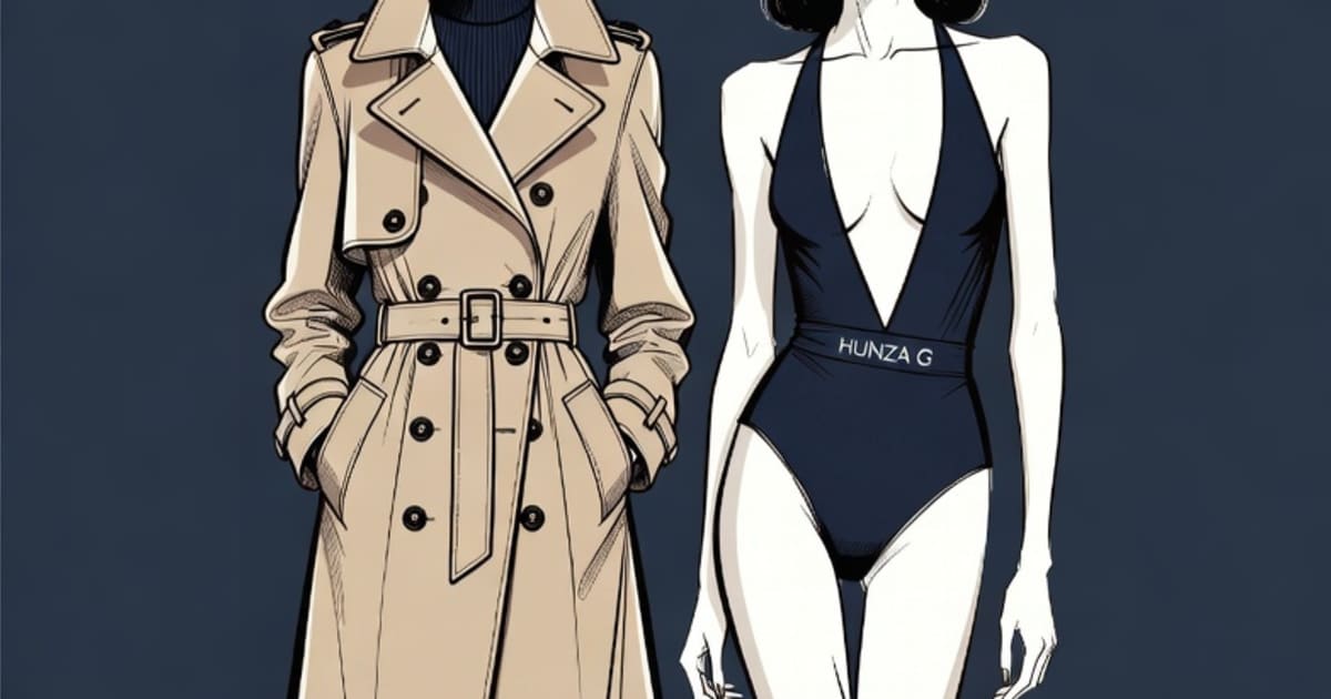 Burberry Unveils Chic Swimwear Collaboration with Cult British Label Hunza G