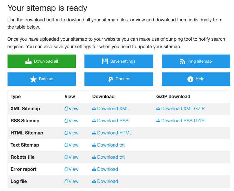 xml sitemap generator 2