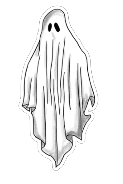 Cute Ghost Vinyl Sticker sticker