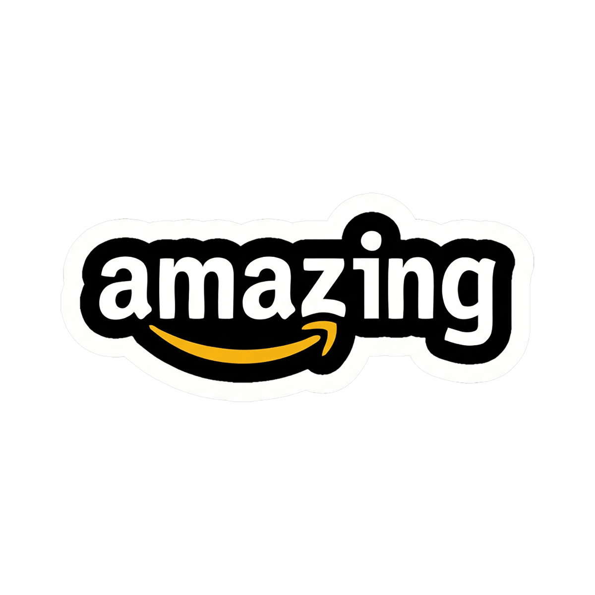 Amazing Typography Vinyl Sticker
