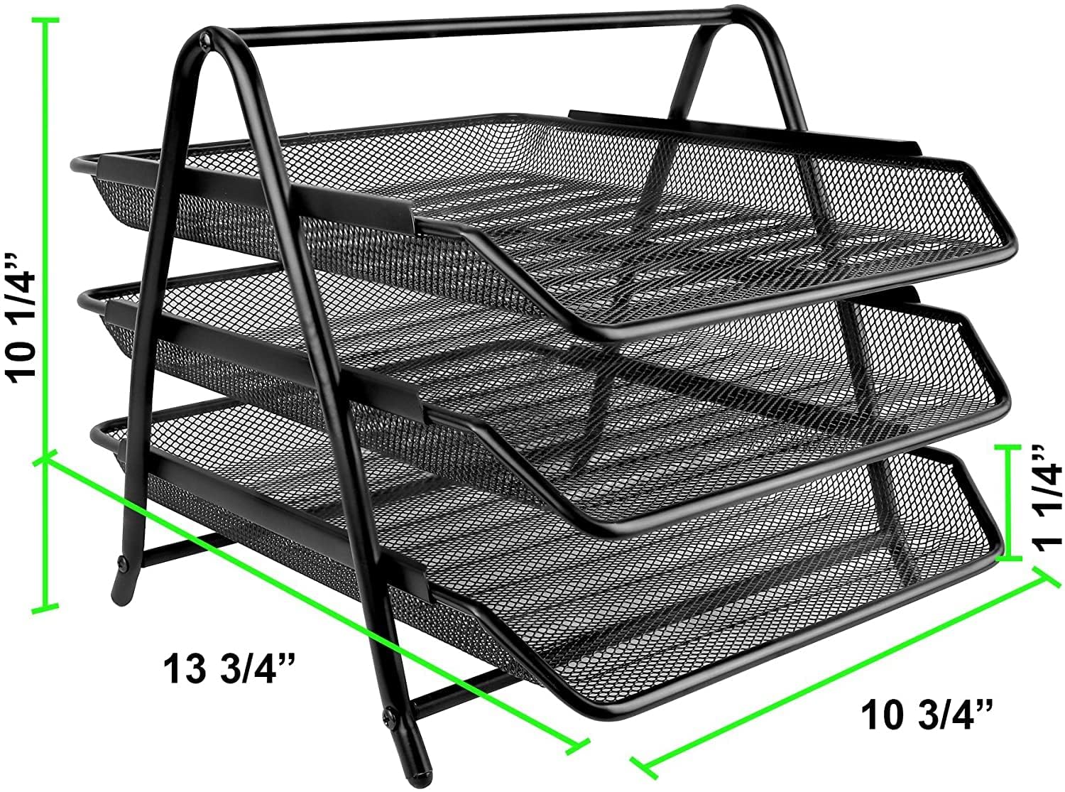 Mesh Desk Organiser - Black