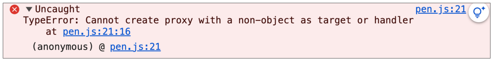 javaScript Proxy 放置非純值錯誤