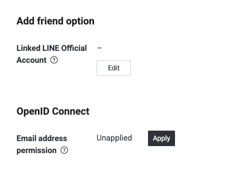 LINE Login 設定(官方帳號 & Email 權限)