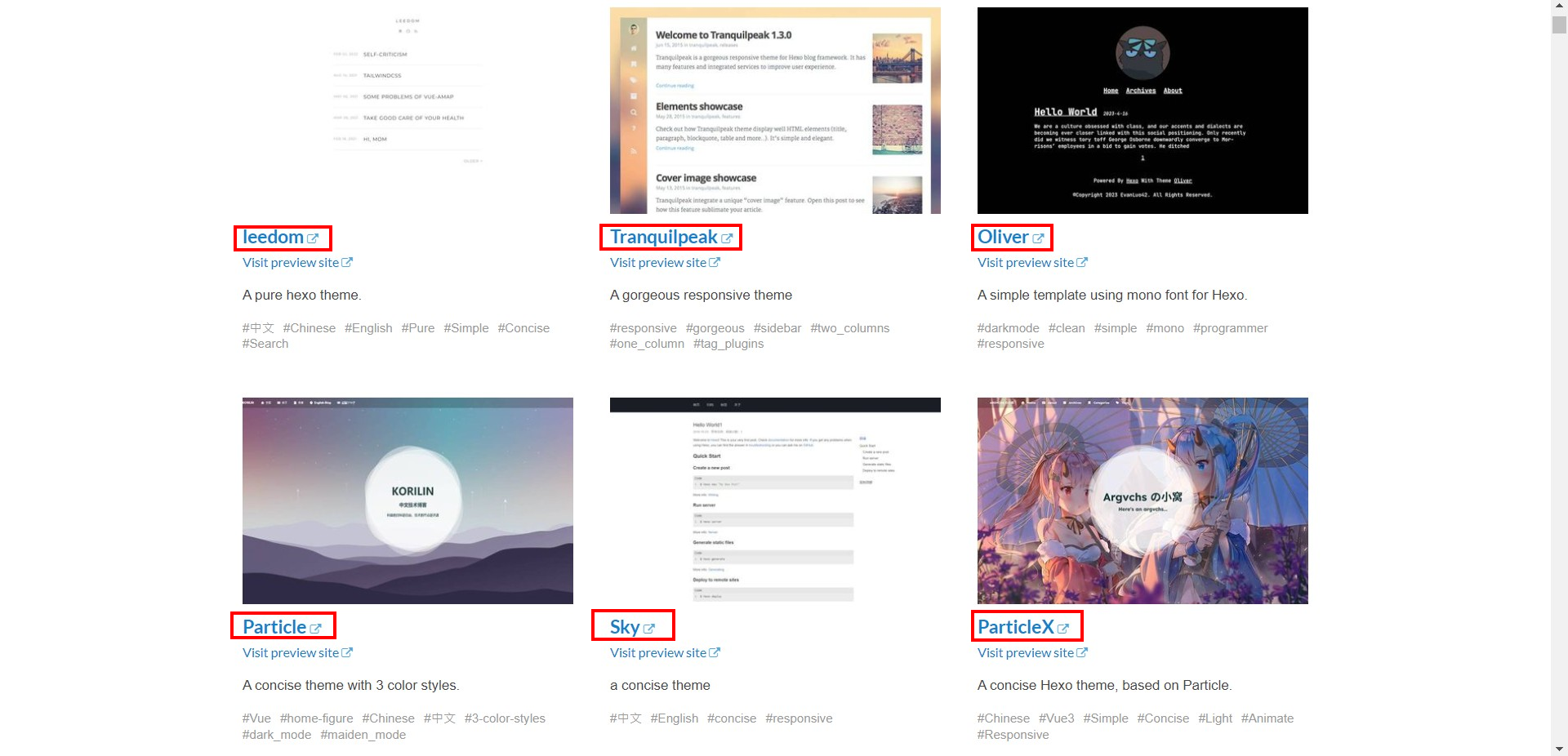 官方的Themes shops