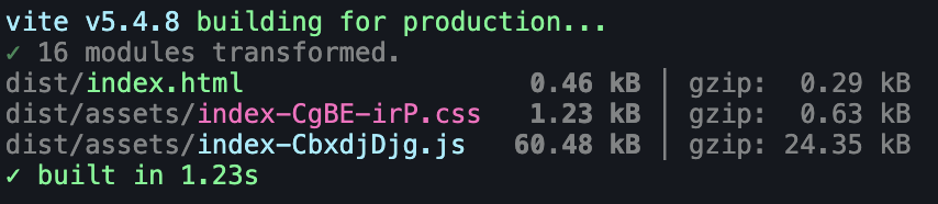 M npm run build