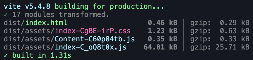 M npm run build
