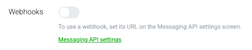 Line Official Account webhook 選項文字