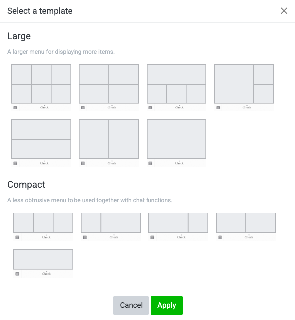 LINE RichMenu Template 選擇