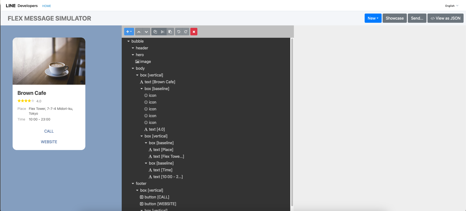 Flex Message Simulator