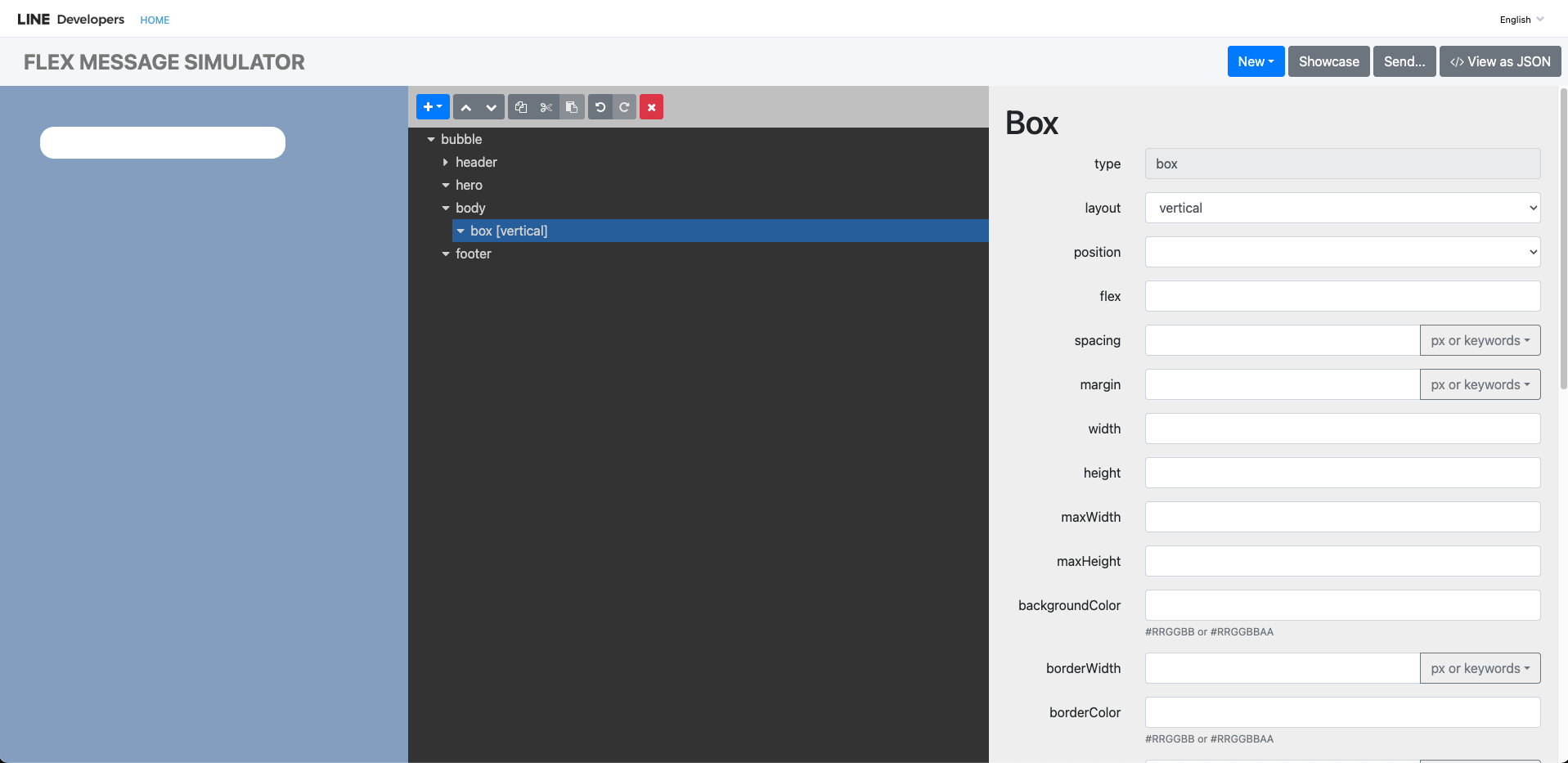 Flex Message Simulator
