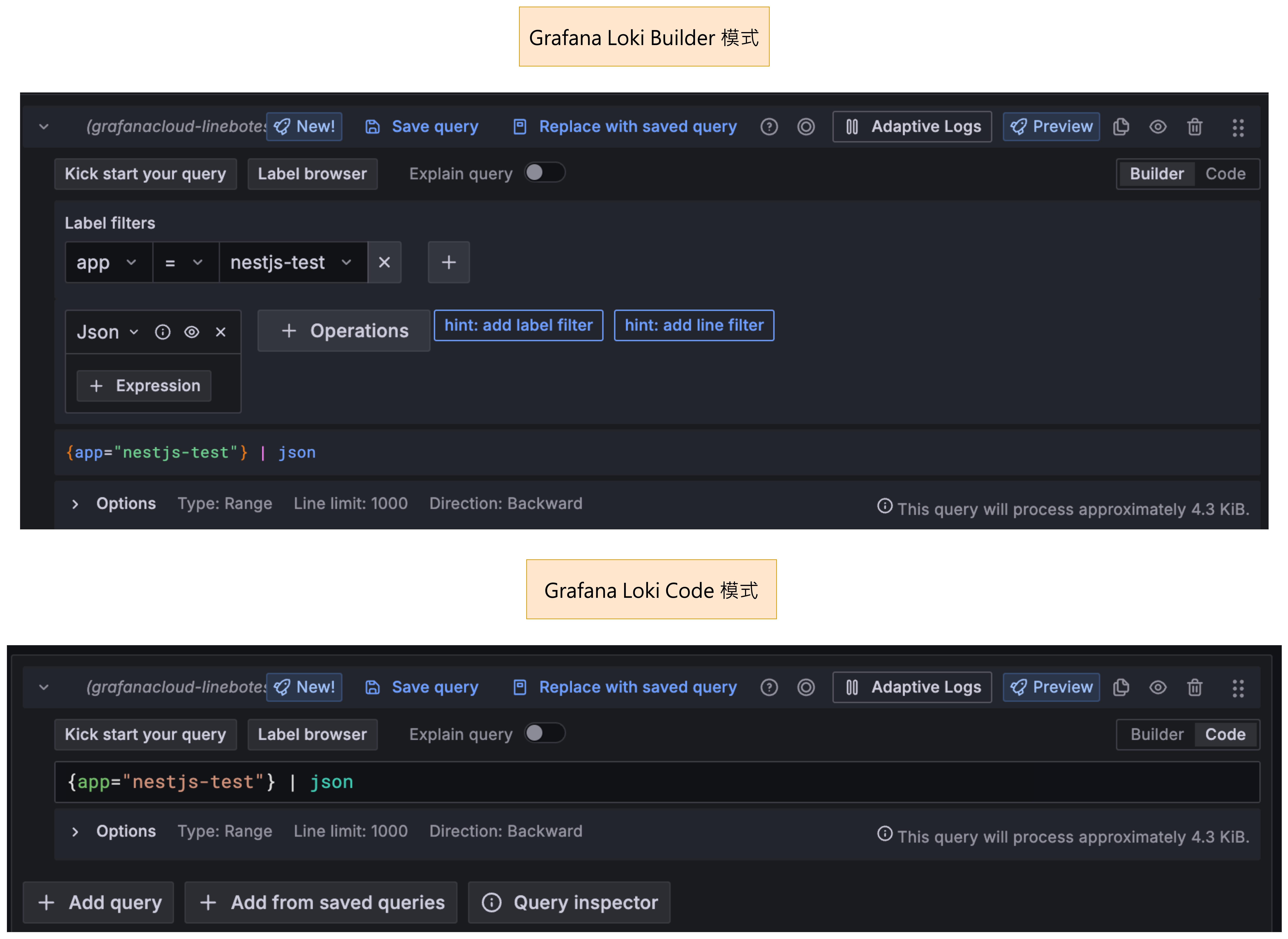 Grafana 查詢模式