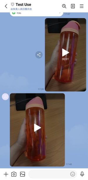 LINE Bot Video 訊息傳輸畫面