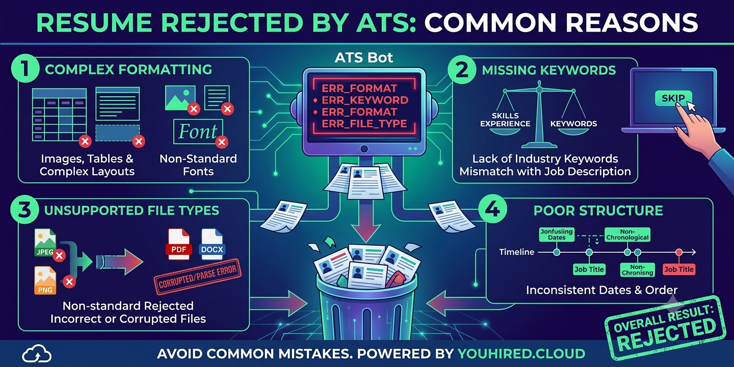 Why Is My Resume Rejected by ATS? 7 Common Reasons (And How to Fix Them)