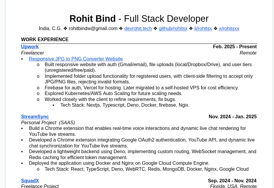 Resume Thumbnail
