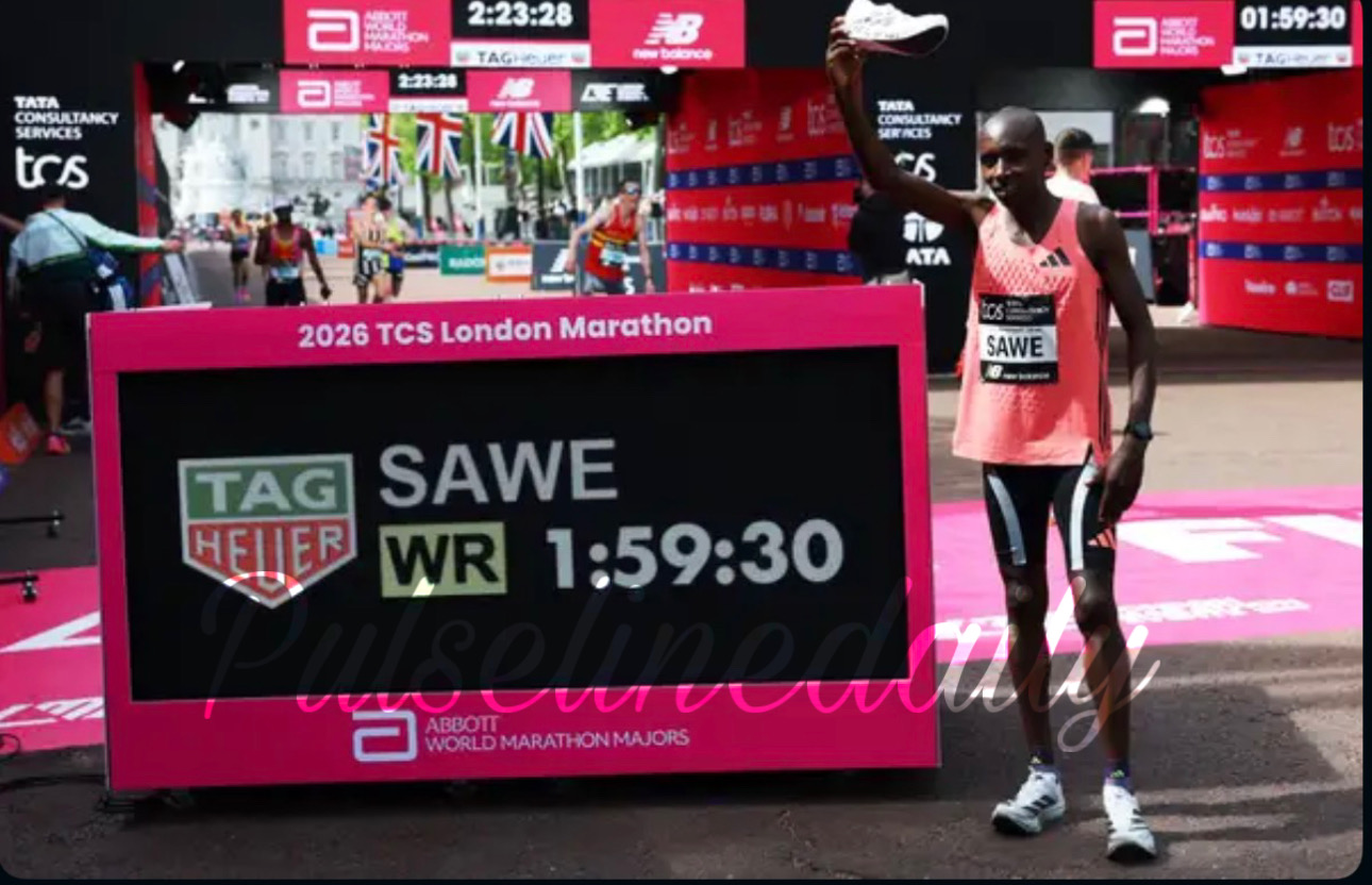 Sabastian Sawe Makes History at 2026 London Marathon, Becomes First to Officially Break the Two-Hour Barrier