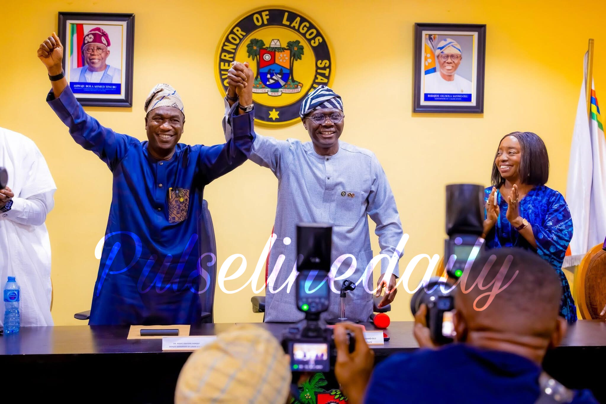 Sanwo-Olu Endorses Deputy Hamzat as APC’s Lagos Governorship Candidate for 2027 in Emotional Succession Ceremony at Marina