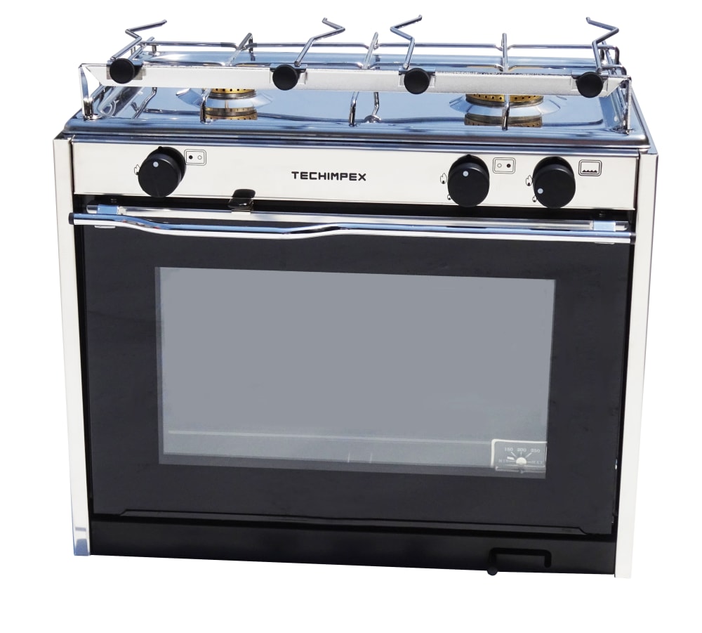 Cucina a gas XL2 per barca, due fuochi con forno