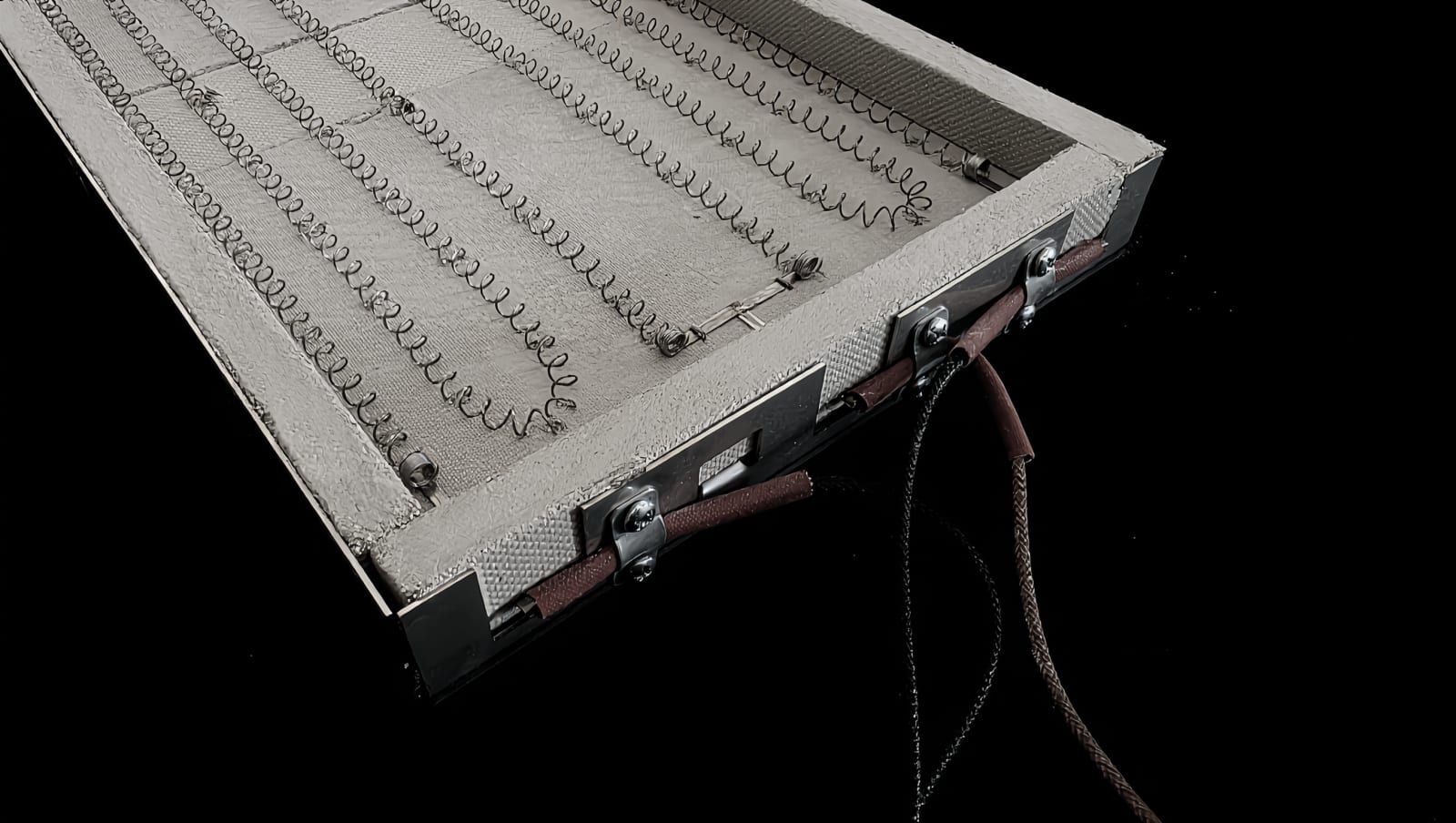 Patented heating element with heavy-gauge stainless steel frame